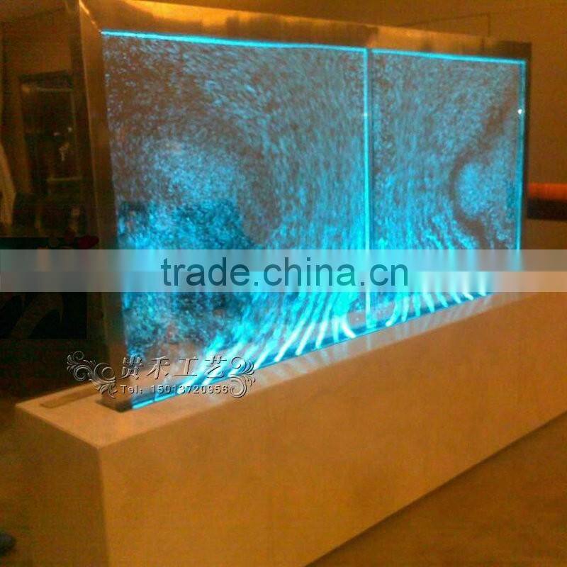 newest design home decoration acrylic led water bubble wall