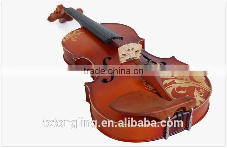 High Quality Popular Student Flower Decorated Beautiful Violin TL-002