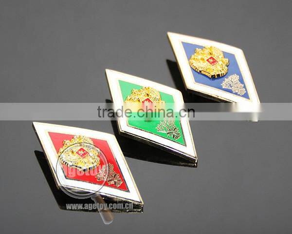 High Quality Russia Moscow University School Uniform Badge Gold Emboss Eagle Souvenir Metal Custom Made Lapel Pin
