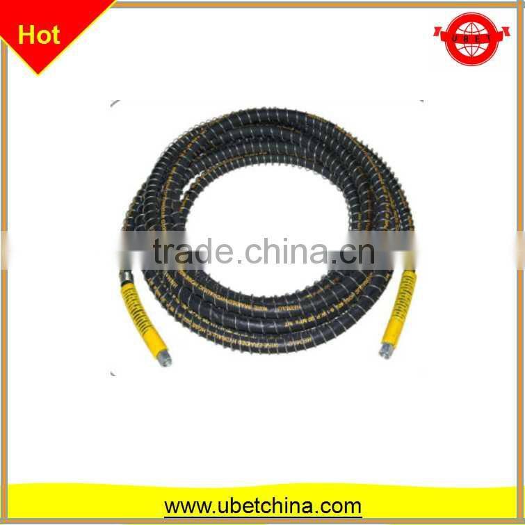 2016 Alibaba good price SAE 100 R1AT DN 8 with linen surface for cleaning machine High pressure wire braided rubber hose