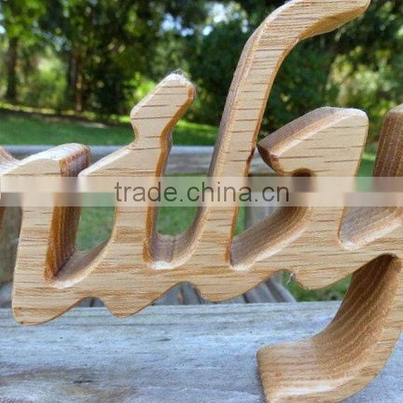 wood FAMILY sign shelf sitter word art for deco