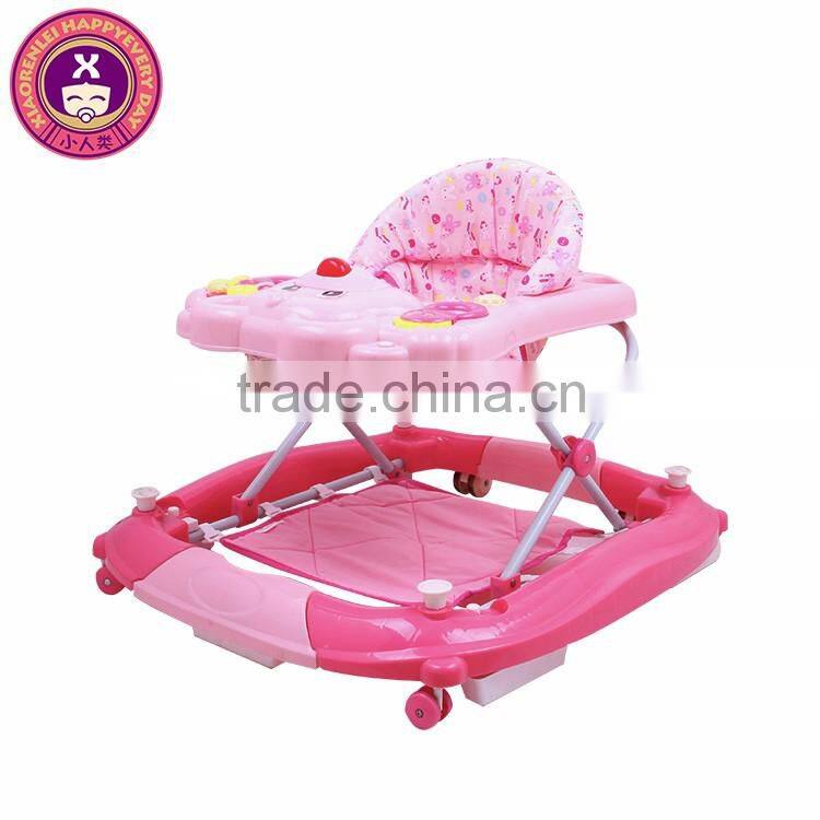 Modern Easy Steer Music & Lights Luxury 8 Wheels Jeep Baby Walker