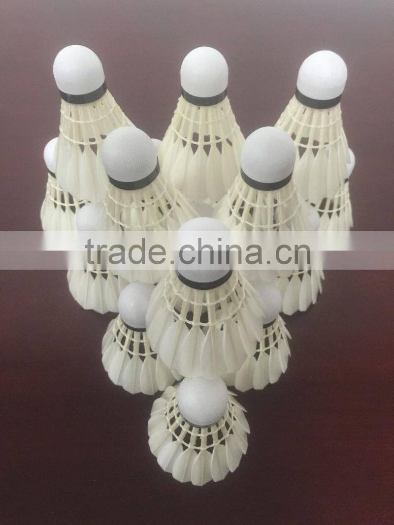 High quality Top Class goose feather shuttlecock badminton equal to AS 50 for international tournament