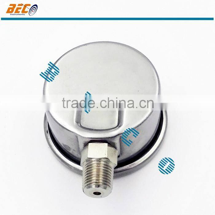 (YBF-40A) 40mm all stainless steel small size warning region function dial normal structure welding gauge