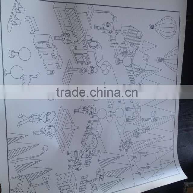 educational patterns graffitti membrane film for children