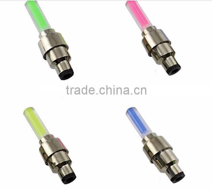 2 PCS colorful LED Flash Tyre Wheel Valve Cap Light for Car Bike bicycle Motorbicycle Wheel