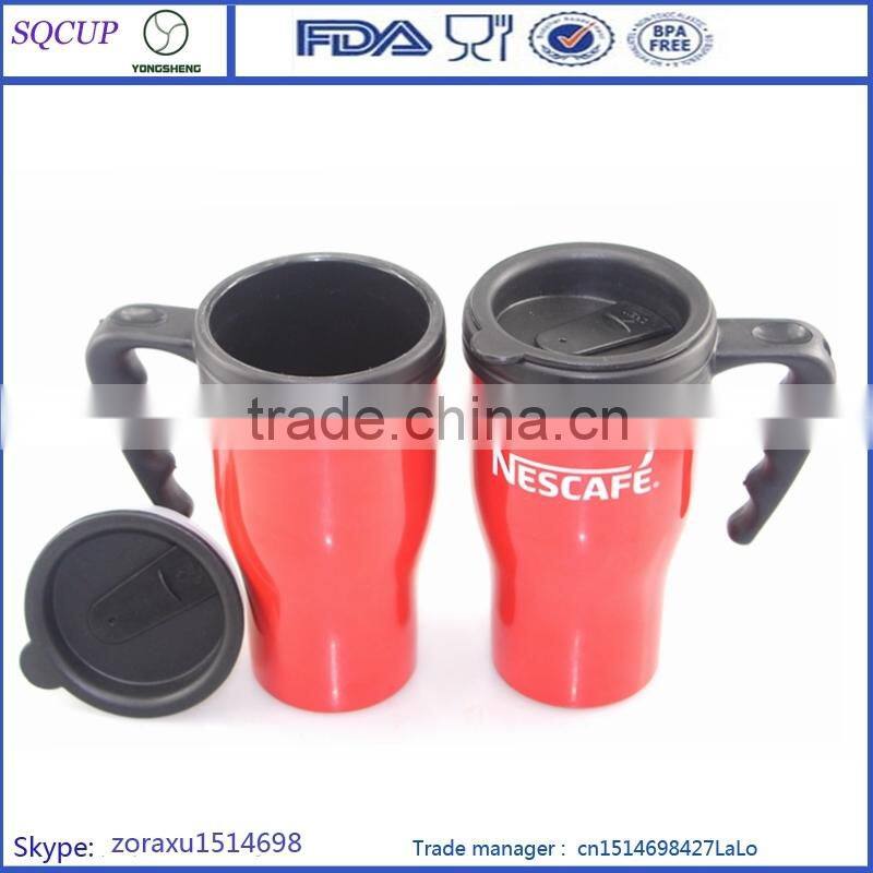 Wholesale PP Material 16oz Coffee Mug for coffee hot insulated travel drinking cup with Handle