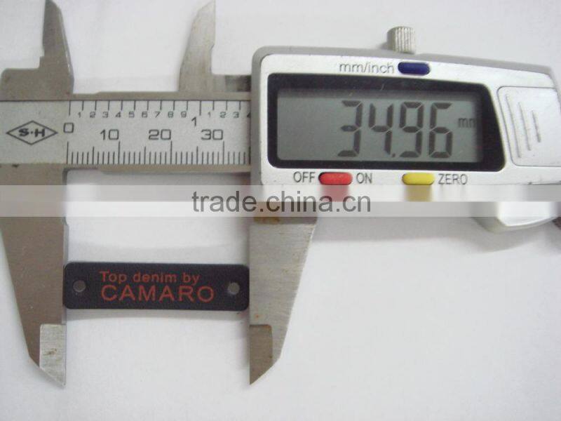 good quality customer design leather patch for clothing