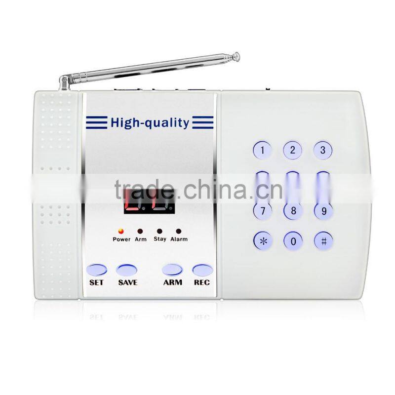 Fire and Smoke Detector for Auto-Dial Wireless PSTN Home Security Alarm System