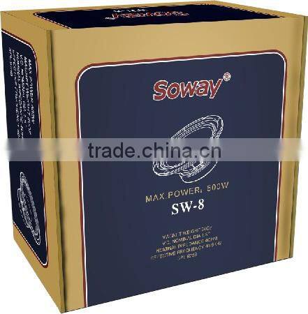 SW-8R Red Iron Frame 8INCH Loudspeaker, 800W 4OHM CAR SPEAEKR