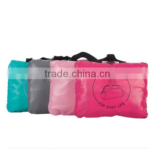 Folding promotional unisex outdoor sport luggage travel tote bag