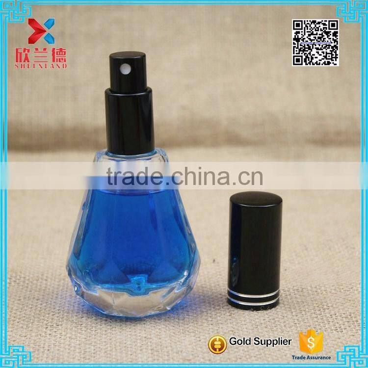 60ml Factory supply fashion glass perfume bottle with metal sprayer wholesale
