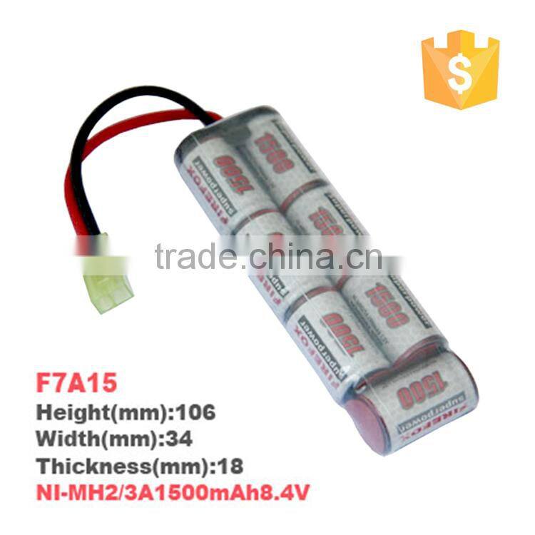 2016 Hight Quality Brand F8A15 NiMH 2/3A 9.6V 1500mAh RC Car Battery Pack
