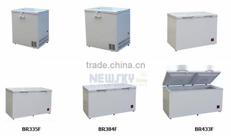 DC compressor solar panel 280W dual temperature control freezer refrigerador 200L-400L