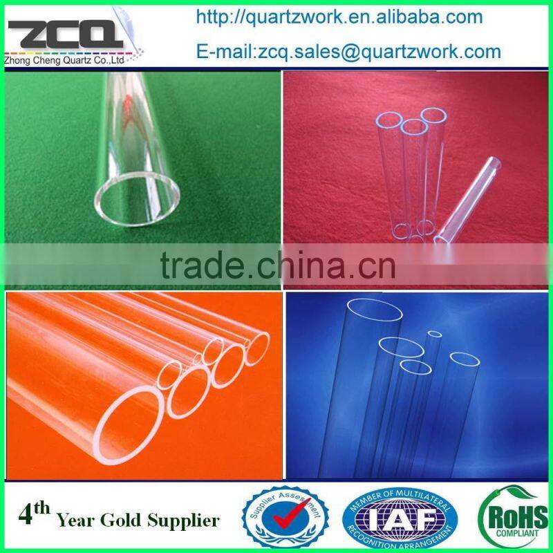 High temperature large Diameter Quartz Glass Tube for Sale