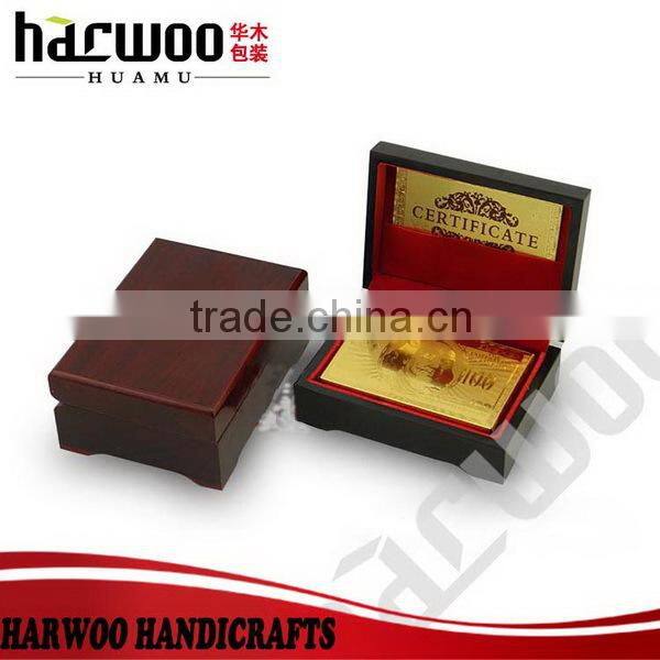 High-end MDF poker box with velvet lining