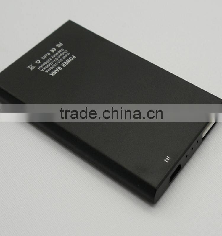 Wholesale power bank credit card shape with li-polymer battery CE FCC ROHS