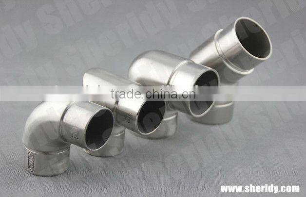 ss handrail railing staior tube connector 90 degree elbow for tube