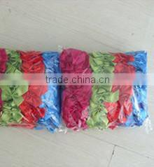 two color popular grosgrain ribbon bow,satin gift ribbon bow pre-made bow