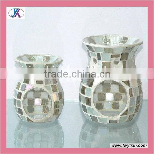 Mosaic tart burner/oil burner/tart warmer30/tealight with candle/candle holder