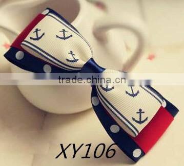 Girls Solid Color Hair Ribbon Bow Clip