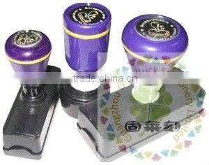 Popular Crystal rubber handle flash stamp