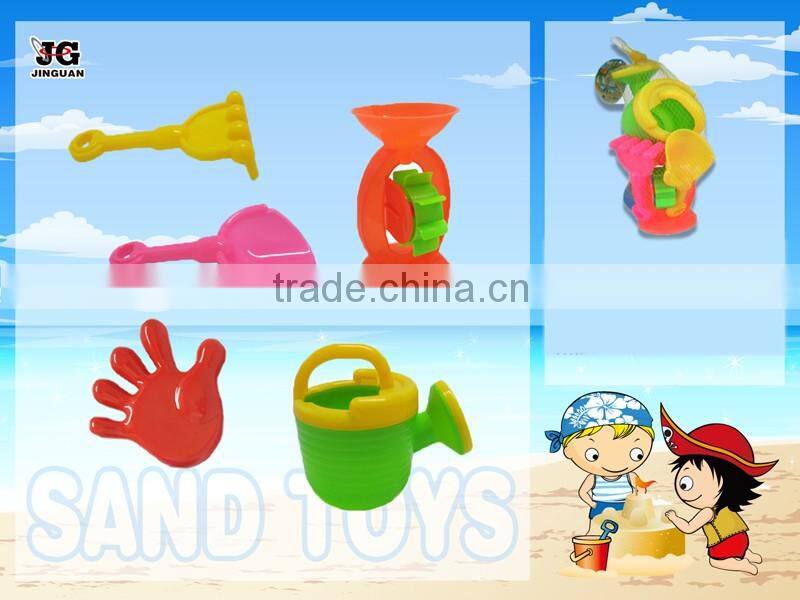 4pcs packing summer toy plastic colorful beach tool toy