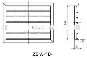 Aluminum louver for HVAC system