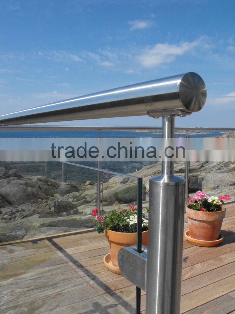 stainless steel glass connector round glass clamp fittings for glass