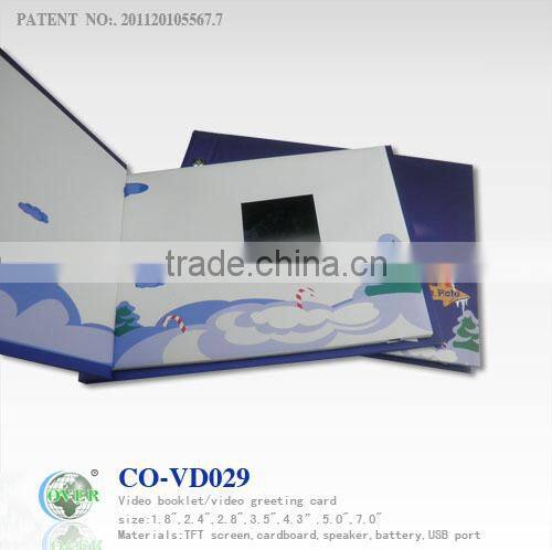 Kindly customer video greeting card for advertising /promotion