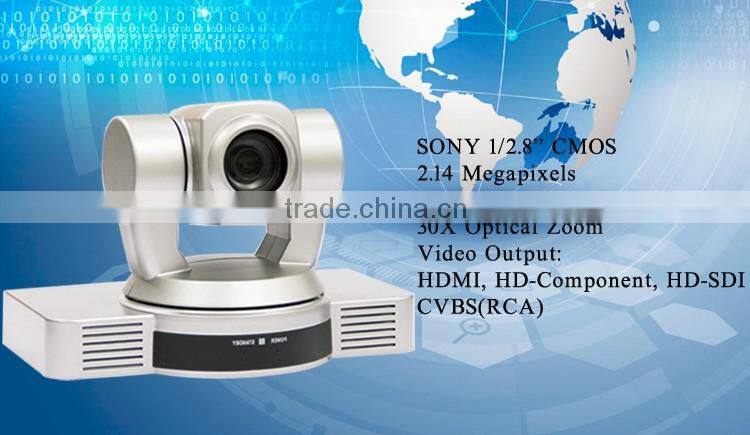 high camera lens 30X 1080p video conference camera with hdmi output for video conferencing equipment