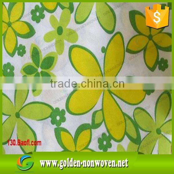 2016 Custom Logo Printed Lamination Non Woven Fabric , 20g laminated pp+pe non woven fabric for bag use