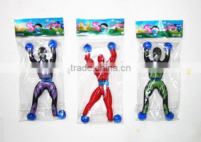 Popular sticky spider-man toys soft TPR toys
