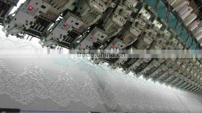 3d flower lace embroidered fabric