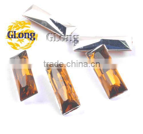 7*21mm Acrylic Point Back Rectangular Mix Color Bling Rhinestone&Crystal For Stylish Bags Garment Shoes #GY014-21P(Mix-s)