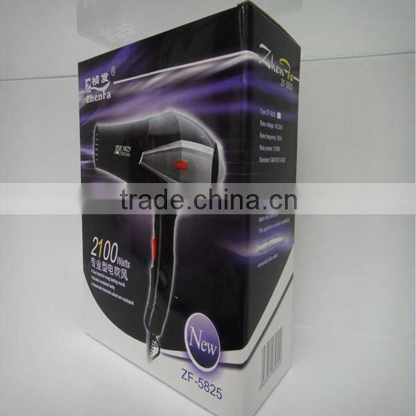 AC motor hair dryer Manufacturers with nozzle cap ZF-5825