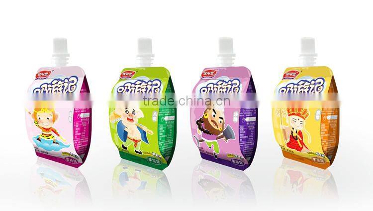 Yason reusable plastic food spout pouch bag stand up spout pouch/bag clear stand up baby reusable food spout pouches