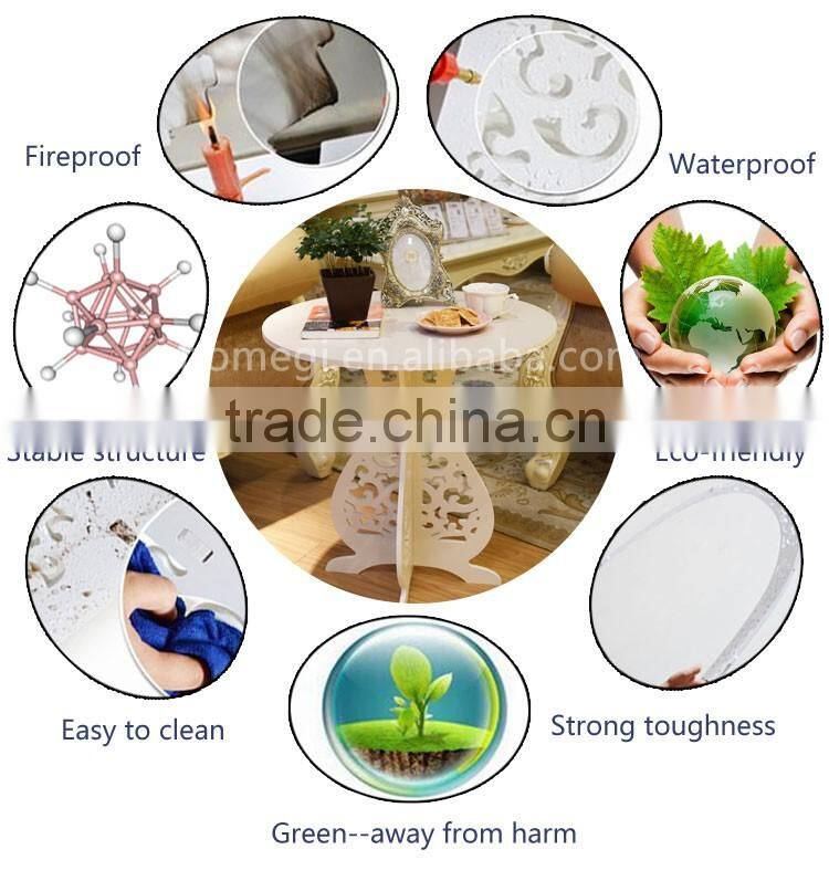 Hot sale modern wood round coffee table fish tank coffee table bases only