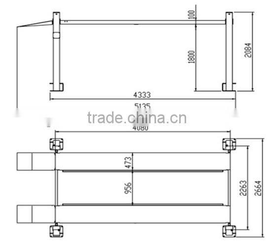 Smart Four pillars fixed lift platform,hoist ,elevator,car lift