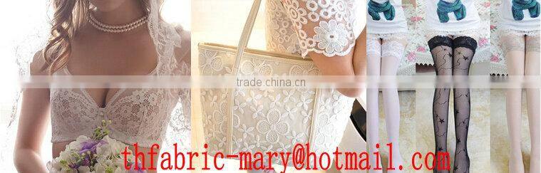 cheap lace with good elasticity double color fabric lace for factory stock