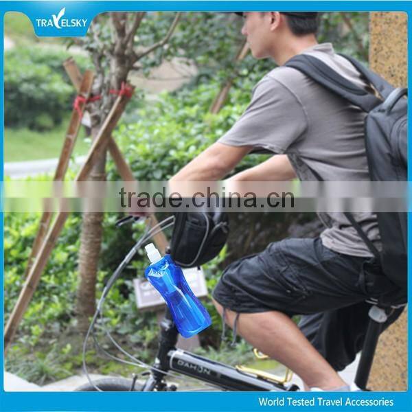 Travelsky foldable water bottle collapsible sport drinking bottle