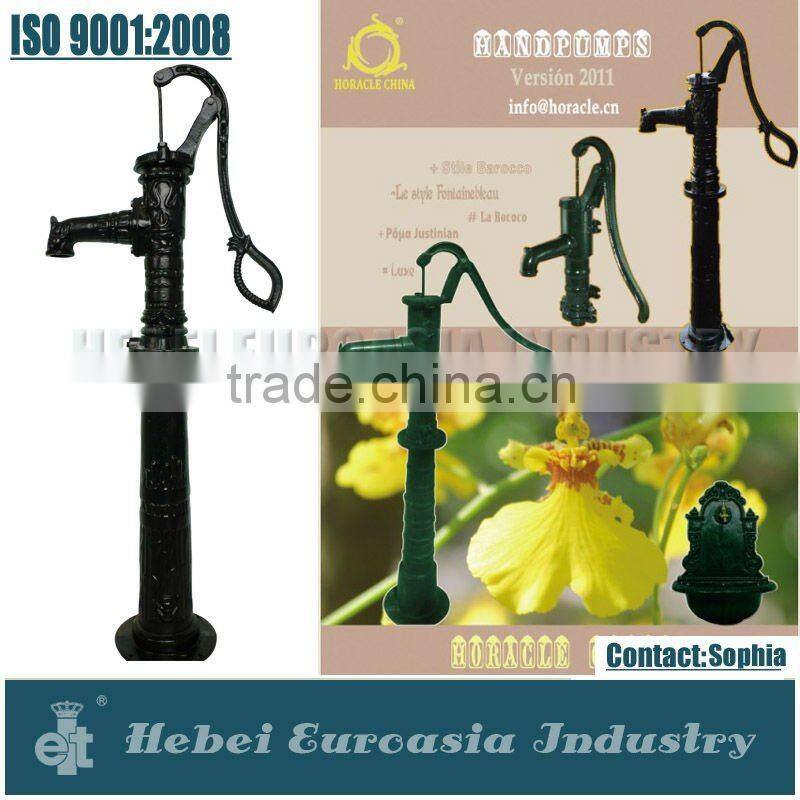 Mini Type Cast Iron Water Hand Pump for Garden Decorative