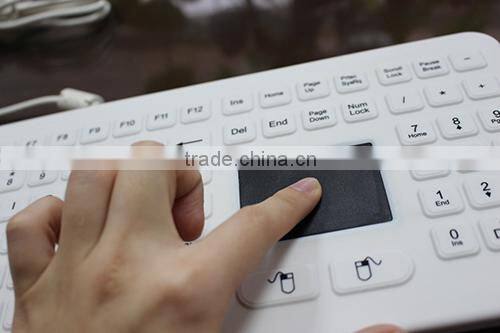 Excellent tactile feeling silicon waterproof keyboard in factory price