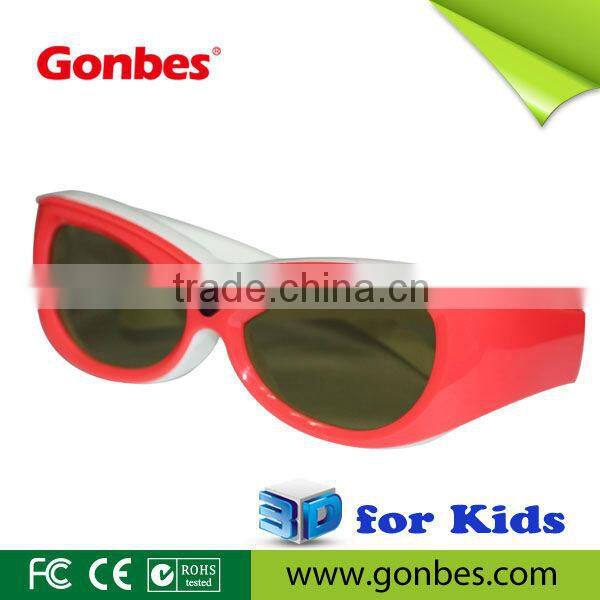 children Mini 3D TV glass Universal 3D Active Shutter Eyewear Glass support Infared and Blueth signal for kids