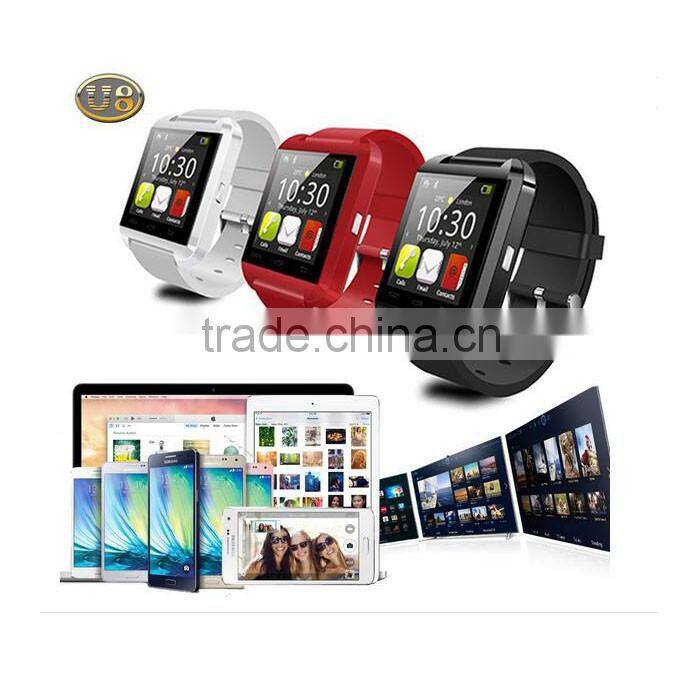 Free Sample Wholesale Touch Screen Cheap Health Care OEM Bluetooth U8 Smart Watch For Android And IOS Smat Watch 2016