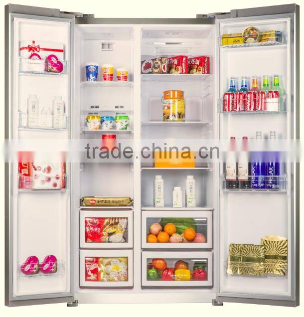 BCD-482W 480L hot sale good quality fridge and freezer double door side by side refrigerator