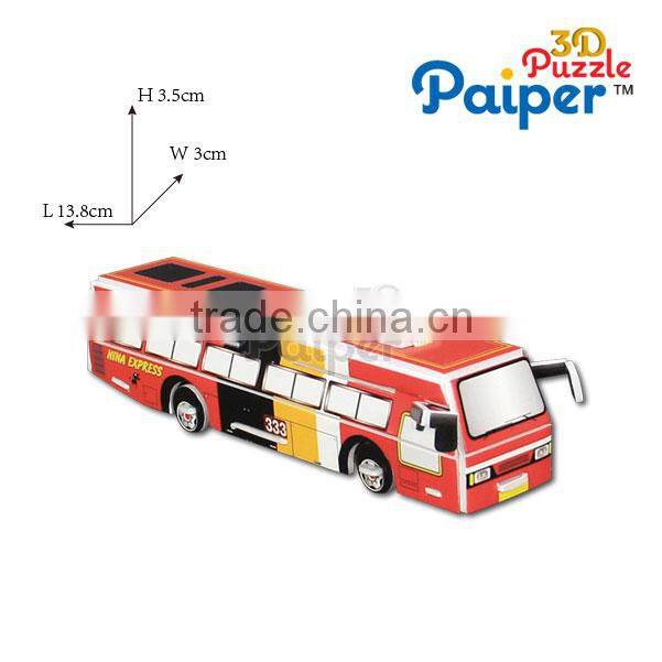 Paiper mini puzzle 3d bus model
