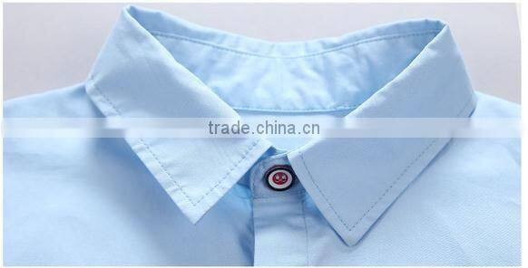 China manufacturers fashion clothes plain boys fashion dress top shirt