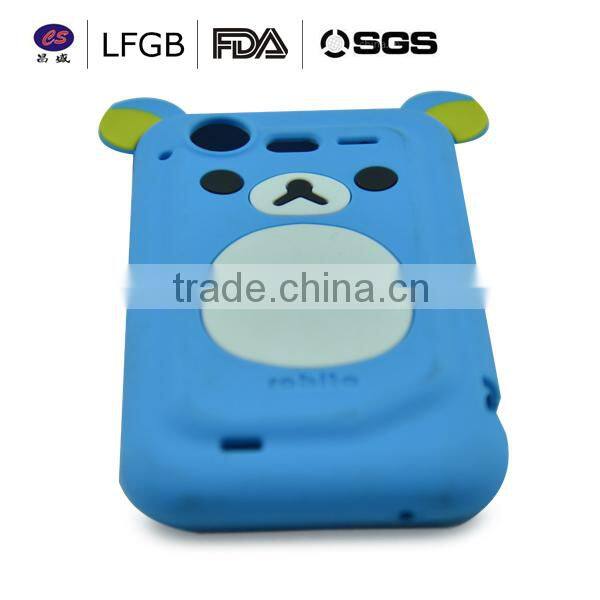 Hot sale !factory price customized professional bear shape silicone cellphone case