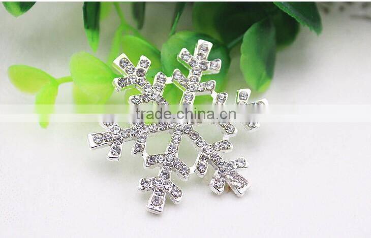 Fancy Frozen Elsa Snow Shape Alloy Snow Hair Clips